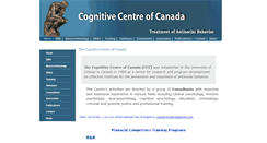 Desktop Screenshot of cognitivecentre.ca